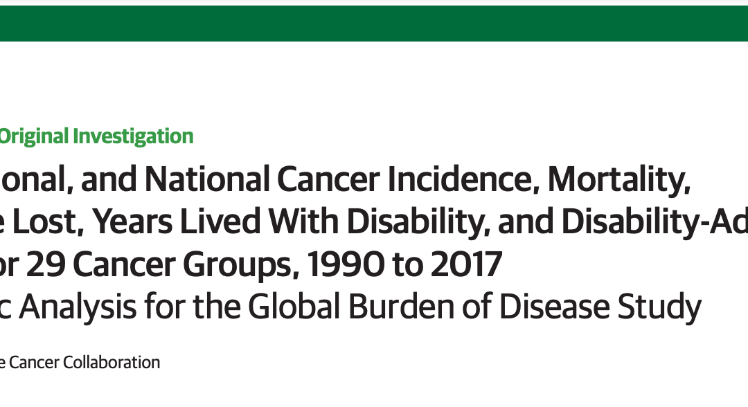 Tumori in Italia, 1990–2017: un’analisi sistematica dei dati del Global Burden of Disease 2017